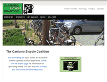 Tablet Screenshot of bikecarrboro.com